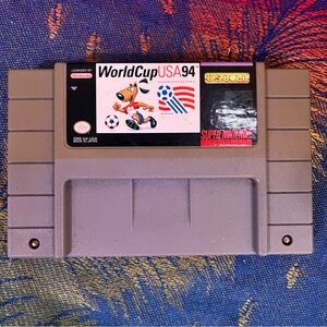 Vintage SNES World Cup USA ’94 Cartridge Retro Soccer Game